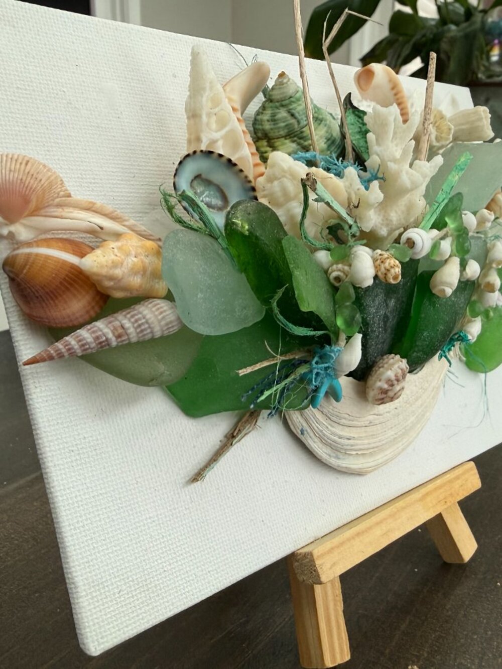 Sea Glass & Shell Art Original Design - Picture 5 of 7